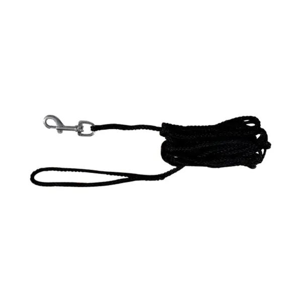Trixie 19761 hond & kat riem 10 m Zwart Nylon Trainriem thumbnail