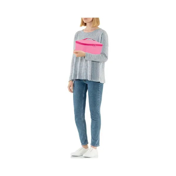 Reisenthel Coolerbag M Pocket Kühltasche Mit Obermaterial Aus Recycelten Pet-Flaschen Ideal Für Das Mittagessen Unterwegs, Couleur, Twist Pink thumbnail