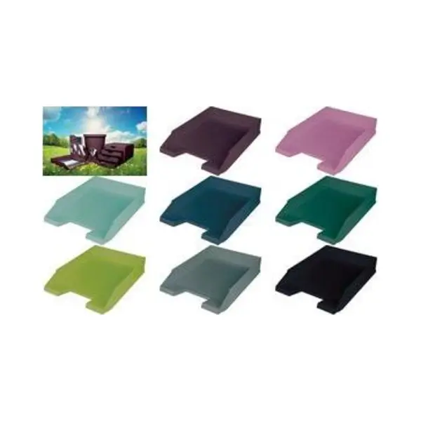 Helit Briefablage , The Green Staff, , Din A4, Pink thumbnail