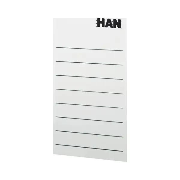 Han 94100 etiket Rechthoek Verwijderbaar Grijs 8 stuk(s) thumbnail