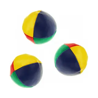 Krüger & Gregoriades Jongleerballen - 3x - Gekleurd - 6, 5 Cm - Microgranulaat - Beanbags
