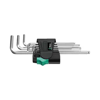 Wera 950/9 Hex-Plus 1 L-shaped hex key set Metric 9 pc(s)