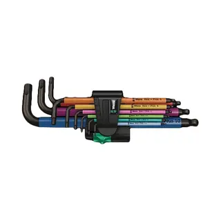 Wera 950 Spkl9 Hex-plus Hex Key Set L-förmiger Inbusschlüssel-Satz Metrisch/imperial 9 Stück(e)