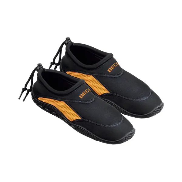 Beco Badeschuhe / Surfschuhe Für Damen Und Herren Schwarz/orange 46 thumbnail