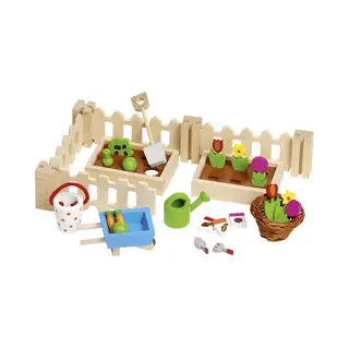 Goki 51729 Puppenstuben-Zubehör Puppenhaus-Garten-Set