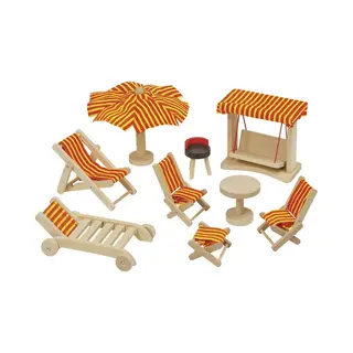 Goki Garden furniture Tuinset voor poppenhuizen
