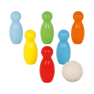 Goki Houten Kegelspel Kleur, 7dlg.