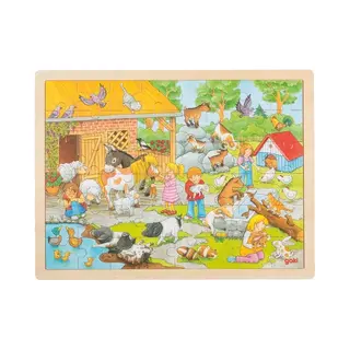 Goki 57685 puzzel Legpuzzel 48 stuk(s) Dierentuin