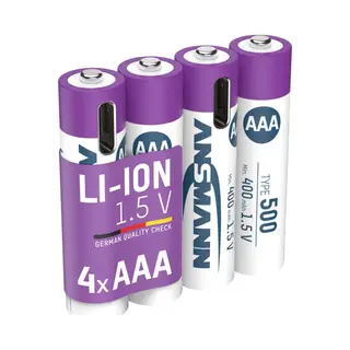 Ansmann 1311-0028 huishoudelijke batterij Oplaadbare batterij Aaa Lithium-Ion (Li-Ion)