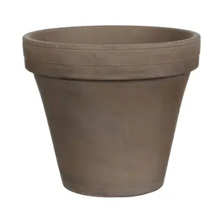 Mica Decorations - Terracotta Bloempot Stan H19D22 Grijs Basalt
