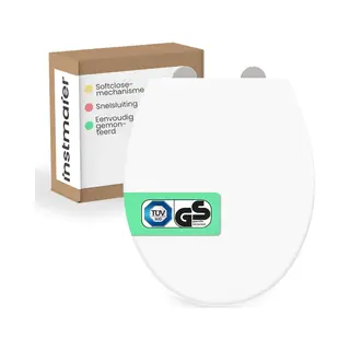 Instmaier Wc-Sitz Instmaier Helma, Toilettendeckel Mit Absenkautomatik, Absenkautomatik, Zur Reinigung Abnehmbar, Duroplast