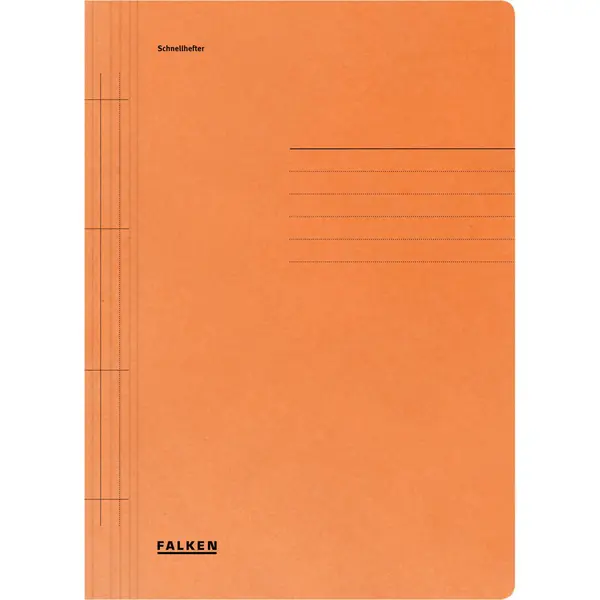 Falken Dossiermap A4 Oranje | Kartonnen Documentenmap 25 × 31 cm | 1 Stuk | Beschrijfbaar & Labelruimte thumbnail