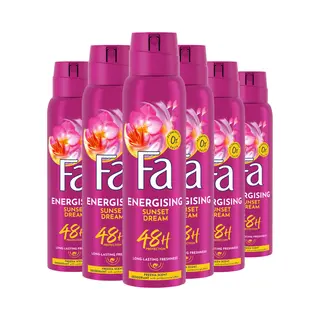 6er Pack - Fa Deodorant Spray – Throwback Moments Pink Sunset – 150ml