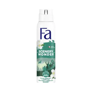 Fa - Deodorant Spray - Scenery Wonder - Houtachtig & Jasmijn - 48 Uur Bescherming - 150 Ml