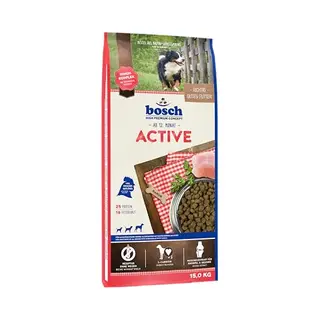 bosch Tiernahrung Bosch Hpc Active | Hundetrockenfutter Für Ausgewachsene Hunde Aller Rassen Mit Gesteigerter Aktivität | 1 X 15 Kg, Geflügel