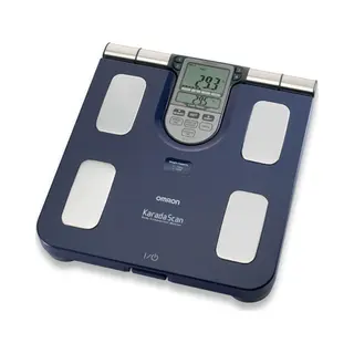 Omron BF511 Square Blue Electronic personal scale