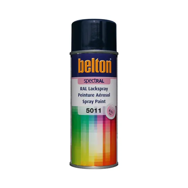Belton SpectRAL Lackspray Ral 5011 Stahlblau, Glänzend, 400 Ml - Profi-Qualität thumbnail