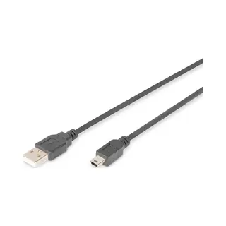 Digitus Usb-A - Mini-B connection cable, 1m