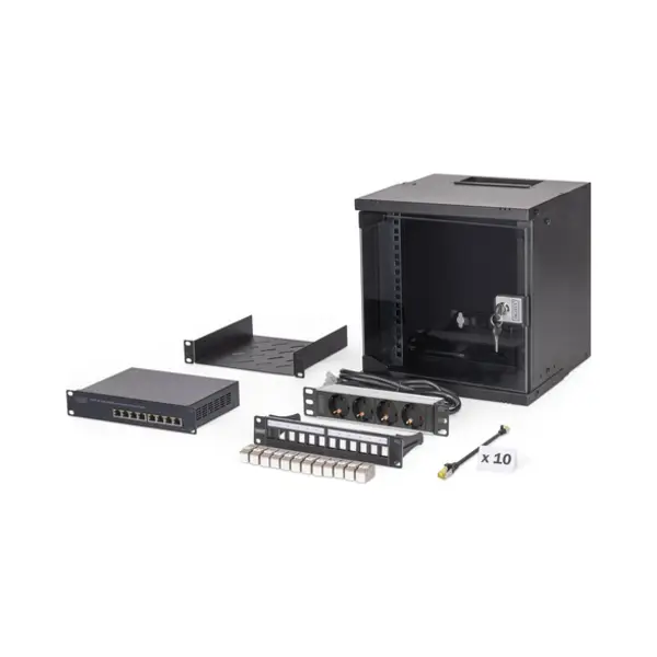 Digitus Netzwerk-Set Soho Pro, 254 mm (10") - 6HE, 315 x 300 mm (B x T) thumbnail