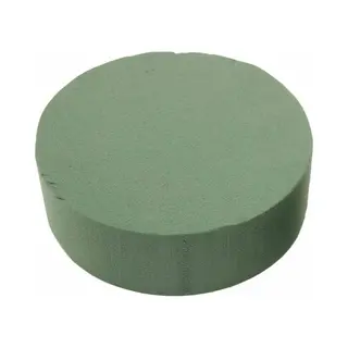 Hbx natural living Hbx Steekschuim/oase - Nat - Rond - Groen - D15 X H5 Cm - Voor Bloemen - Bloemstukken