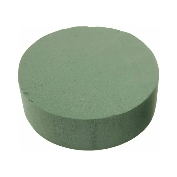 Hbx natural living Hbx Steekschuim/oase - Nat - Rond - Groen - D15 X H5 Cm - Voor Bloemen - Bloemstukken thumbnail