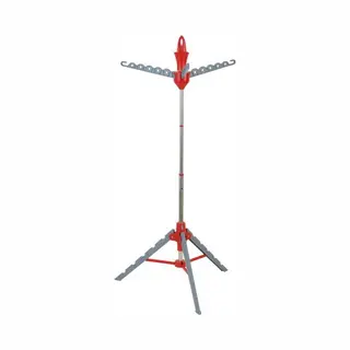 EASYmaxx Wäscheständer Vario Für Hemden, Zusammenklappbare Wäschespinne Für Bügel, Höhenverstellbar, Kleiderständer Mit Kleiderhaken Für