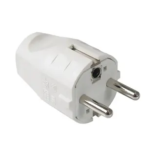 Bachmann 910.200 Elektrostecker Typ F Weiß