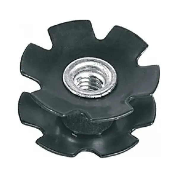 Balhoofdplug Ster One Time 1 Inch Aluminium Zwart thumbnail