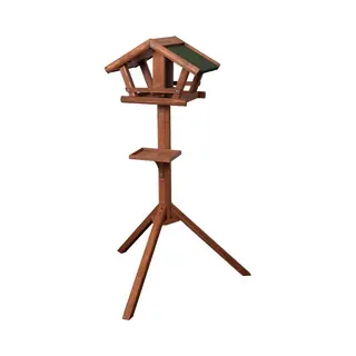 Flamingo Mimir - Voederhuis - Geïntegreerde Pindadispenser Waterbestendig - Bruin