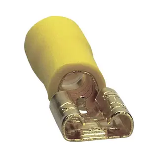 Sinuslive Car-HiFi Platte Stekker Set Van 10 Stuks 6 Mm² 6.3 Mm Verguld