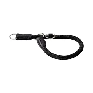 Hunter Training collar Freestyle Black Leather, Nylon, Rope M-L Dog Standard collar