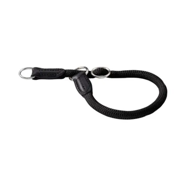 Hunter Training collar Freestyle Black Leather, Nylon, Rope M-L Dog Standard collar thumbnail