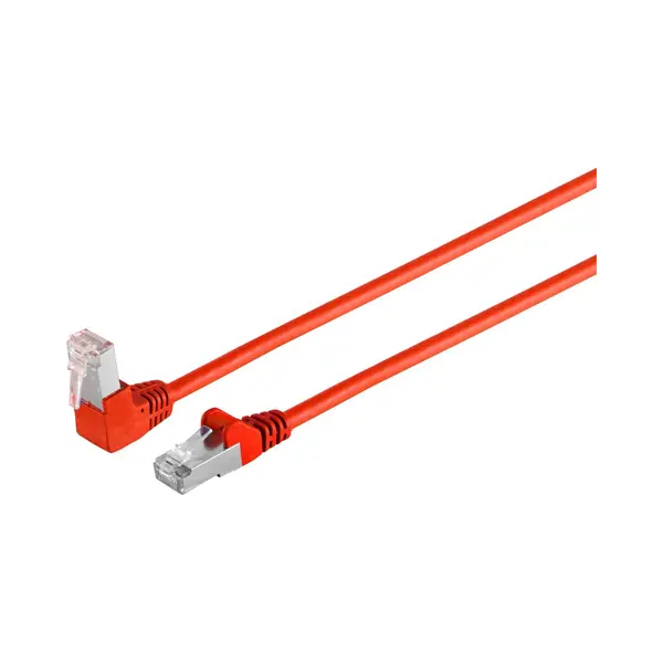 Shiverpeaks S/Conn Maximale Connectiviteit Netwerkkabel Patchkabel, Cat 6, S/Ftp, Pimf, Hoekig-recht, Rood, 1, 0m (S/Ftp, CAT6, 1 m), Netwerkkabel thumbnail
