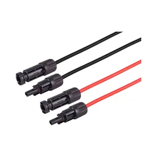 Shiverpeaks, Verlengkabels, S/Conn Maximale Connectiviteit MC4 Verlenging, 4mm², Set Van 2 Rood/zwart, 2m (2 m)