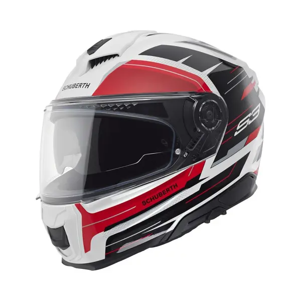 Schuberth S3 Apex Wit Rood Zwart Integraalhelm - Maat M - Helm thumbnail