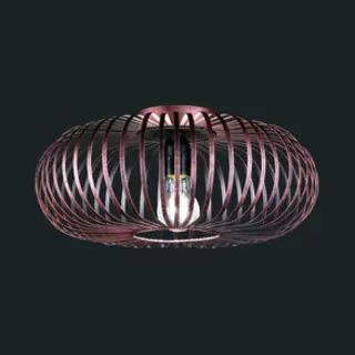 Trio Leuchten Deckenleuchte Johann 606900162, Metall Kupferfarbig Antik, Exkl. 1x E27