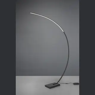 Trio Leuchten Led Bogenlampe, Dimmfunktion, Led Fest Integriert, Stufenlos Dimmbar über Fußschalter., Warmweiß, Schmale Steh-Lampe Bogen,