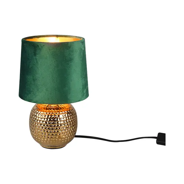 Trio Sophia tafellamp E14 Goud, Groen thumbnail