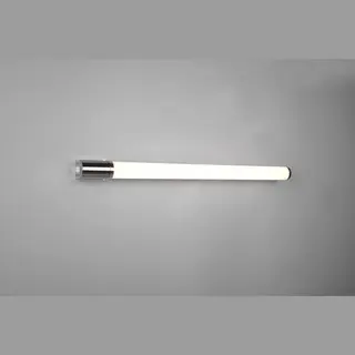 Trio Leuchten Led Bad Wandleuchte Piera 284077906, Kunststoff Chromfarbig, Inklusiv 16 Watt Led, Schalter, Steckdose, Chrom