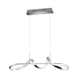 Reality Leuchten Led-Hängeleuchte Perugia Mit Switch-Dimmer, Chrom