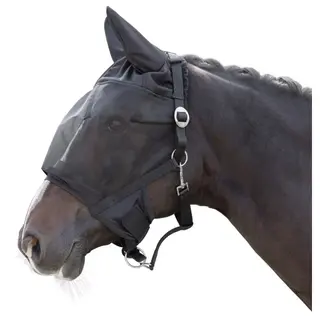 Kerbl Halfter Mit Integrierter Fliegen- Schutzmaske Cob (Insektenmaske In Schwarz, 38 X 27 X 8 Cm Fliegenhaube Aus Lycra-Material) 3228237