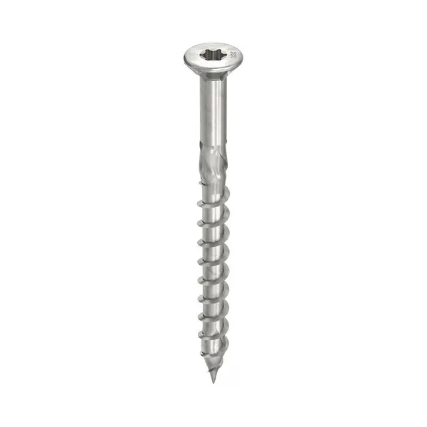 Heco Schrauben - Heco-topix-plus Terrassenschraube - Ø5x60mm - Senkkopf Mit Fräsrippen - Teilgewinde - T20 - Packung Mit 200 Stück - 61766 thumbnail