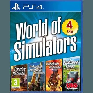 Uig Entertainment World Of Simulators - Forestry, Firefighters, Pro Farmer, Pro Construction (PS4)