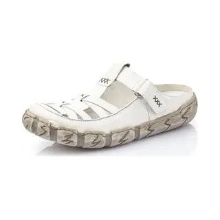Rieker Damen-Halbschuhe L0396, Hausschuhe Für Damen, Weiß, 38 Eu