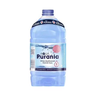 Aqua Purania Trinkwasser, Aqua Purania Stilles Quellwasser Ohne Kohlensäure Kanister 5000 Ml