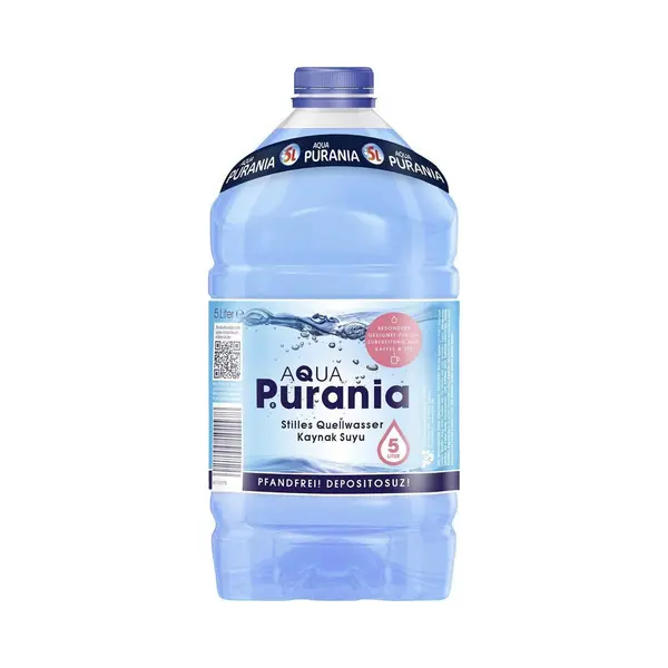 Aqua Purania Trinkwasser, Aqua Purania Stilles Quellwasser Ohne Kohlensäure Kanister 5000 Ml thumbnail