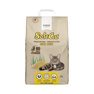 17l De Litière Pour Chat Porta SoftCat Corn