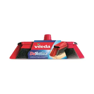 Vileda 151221 bezem Binnen Zachte/harde haren Polyethyleentereftalaat (Pet), Rubber Zwart, Grijs, Rood
