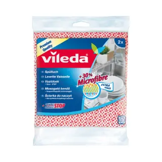 Vileda 4095 Reinigungstücher Mikrofaser Blau, Pink 2 Stück(e)