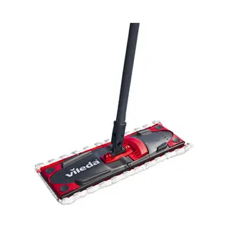 Vileda Ultramax Mop Mopp Faser Nass Schwarz, Rot